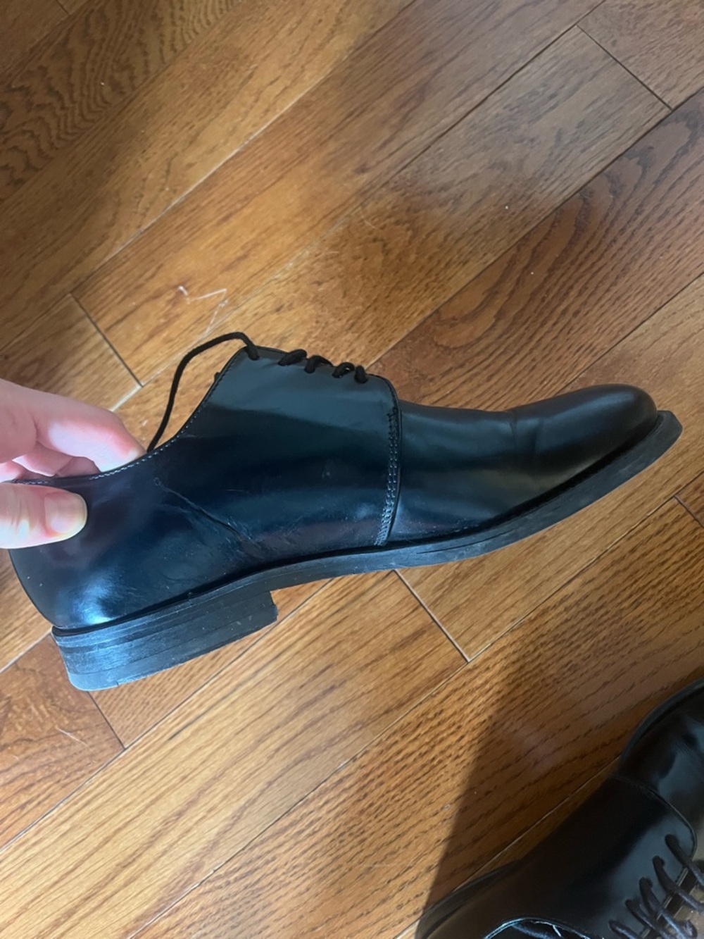 COS Patent Black Leather Dress Shoes